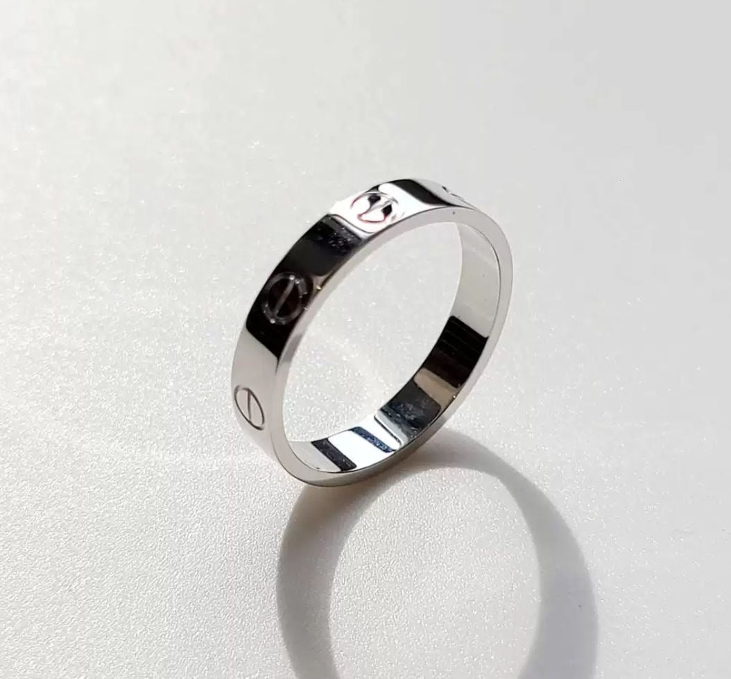Cartier love Ring White Gold size 55