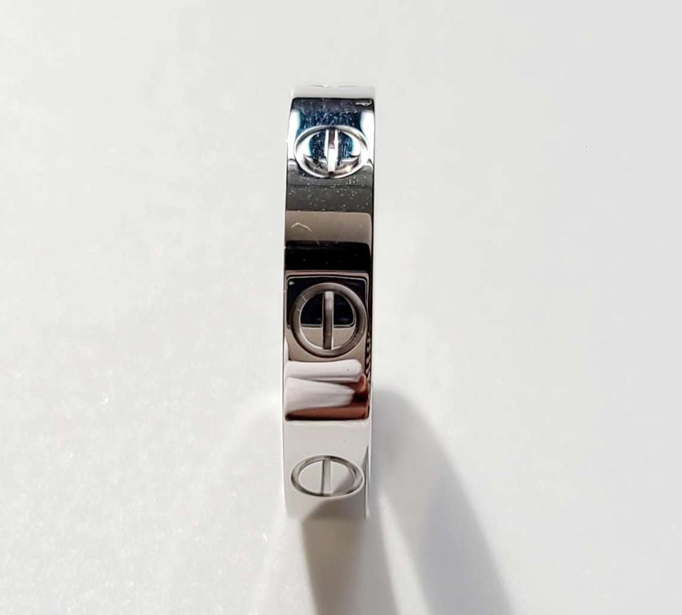 Cartier love Ring White Gold size 55