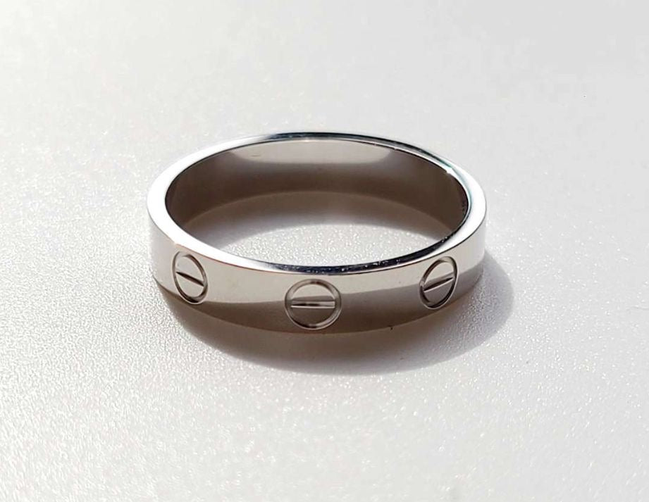 Cartier love Ring White Gold size 55